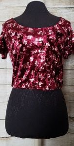 Velvet Crop Top